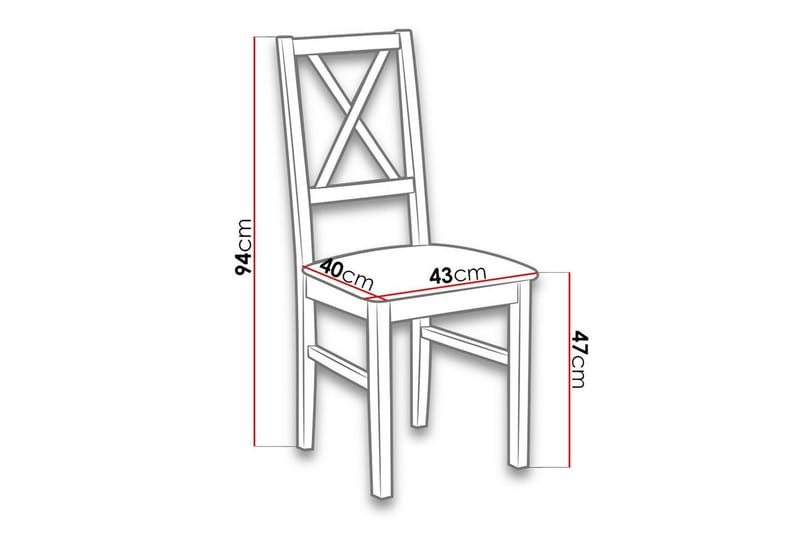 Ruokatuoli Patrickswell - Ruskea - Huonekalut - Tuoli & nojatuoli - Ruokapöydän tuolit