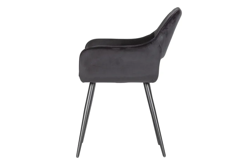 Ruokatuoli Pasi 2-pak Sametti - Musta - Huonekalut - Tuoli & nojatuoli - Ruokapöydän tuolit