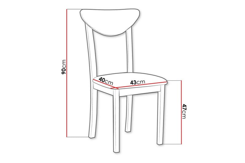 Ruokatuoli Patrickswell - Valkoinen - Huonekalut - Tuoli & nojatuoli - Ruokapöydän tuolit