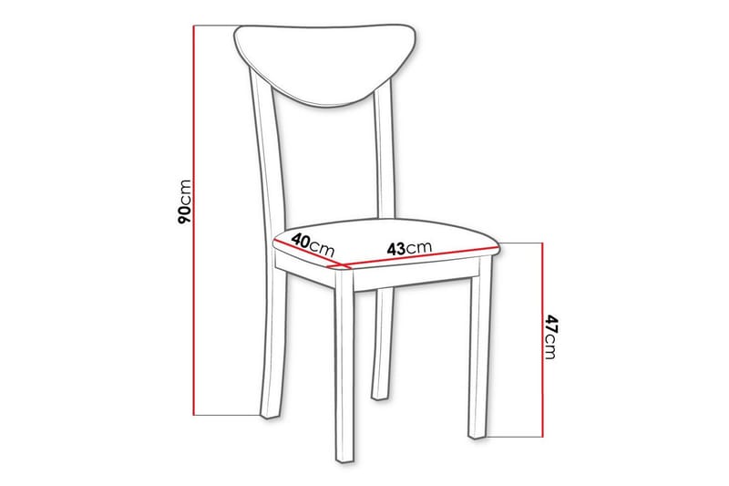 Ruokatuoli Patrickswell - Musta - Huonekalut - Tuoli & nojatuoli - Ruokapöydän tuolit