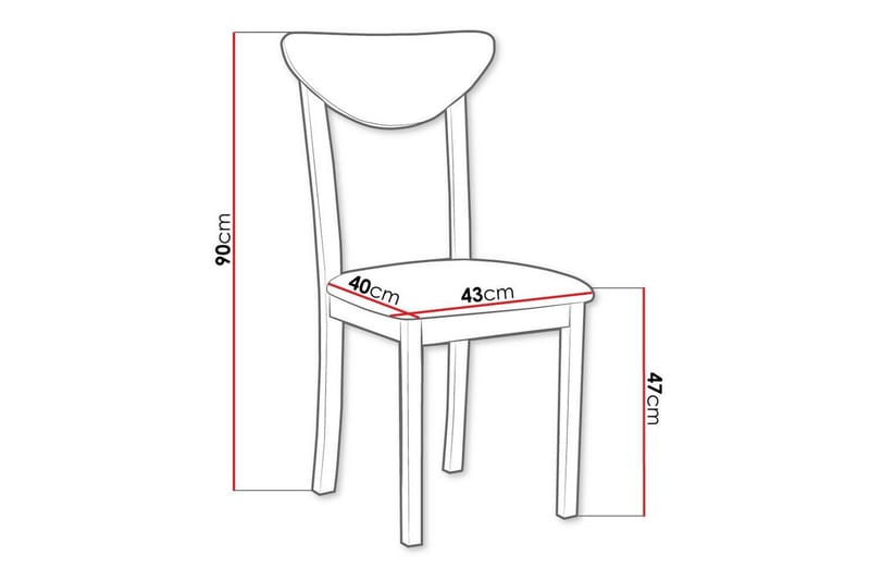 Ruokatuoli Patrickswell - Valkoinen - Huonekalut - Tuoli & nojatuoli - Ruokapöydän tuolit