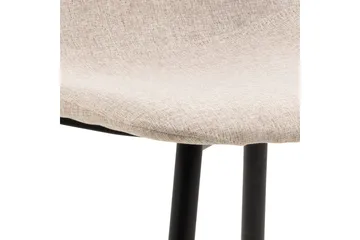 Salaman ruokatuoli kangasta metallijaloilla - Beige - Huonekalut - Tuoli & nojatuoli - Ruokapöydän tuolit