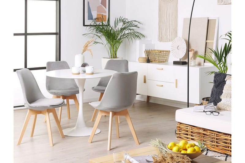 Samettituoli Sunnegata II 2-pak - Harmaa - Huonekalut - Tuoli & nojatuoli - Ruokapöydän tuolit