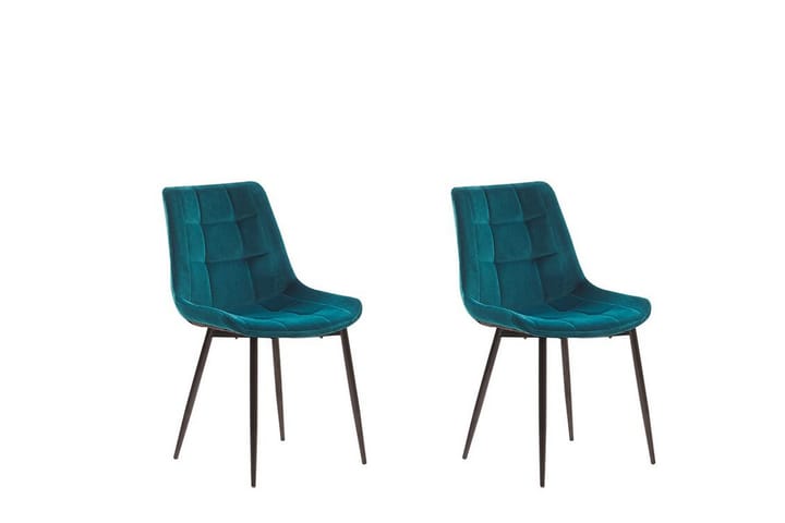 Samettituoli Tittebo 2-pak - Sininen - Ruokapöydän tuolit