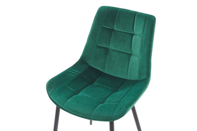 Samettituoli Tittebo 2-pak - Vihreä - Huonekalut - Tuoli & nojatuoli - Ruokapöydän tuolit