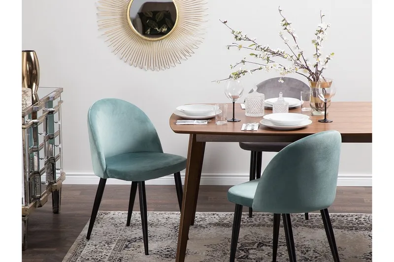 Tuoli 2 kpl Visalia - Vihreä - Huonekalut - Tuoli & nojatuoli - Ruokapöydän tuolit