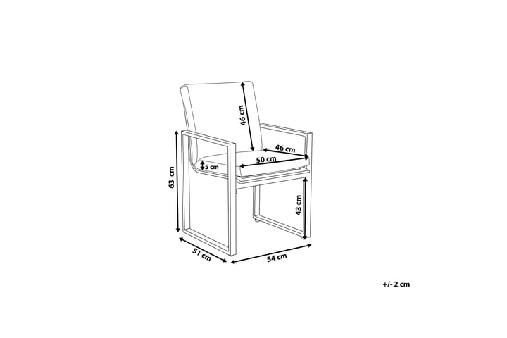Tuoli 2 kpl Pancole - Valkoinen - Ruokapöydän tuolit - Meikkituoli - Käsinojallinen tuoli