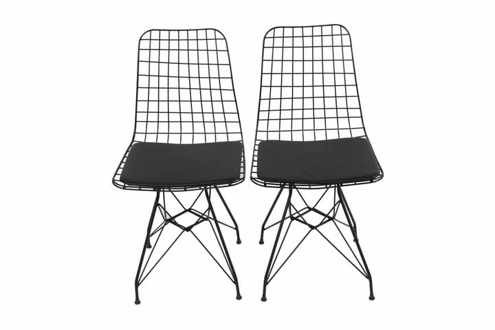 Tuoli 2-pak Dunlay 92 cm - Musta - Ruokapöydän tuolit