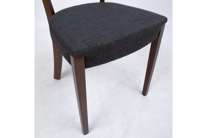 Tuoli Adele 49x52x76 cm Harmaa Kangas/Tumma Pyökki - Huonekalut - Tuoli & nojatuoli - Ruokapöydän tuolit