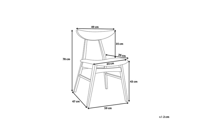 Tuoli Ardiana 2-pak - Valkoinen - Huonekalut - Tuoli & nojatuoli - Ruokapöydän tuolit