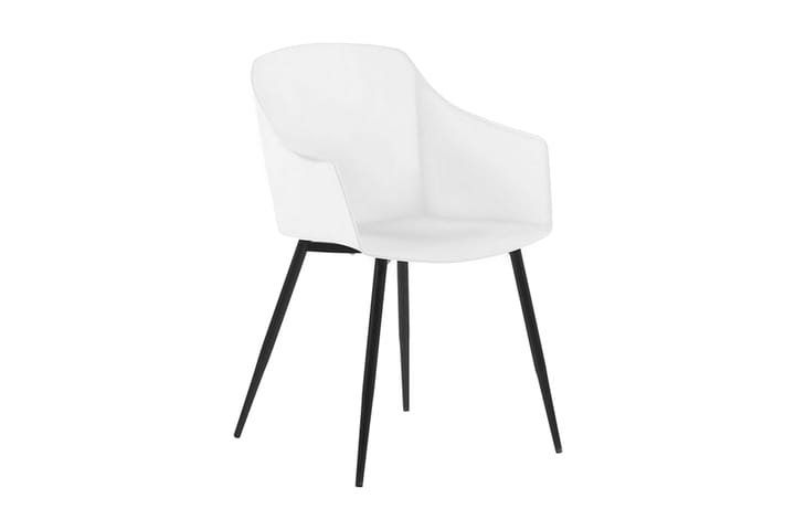 Tuoli Avda 2-pak - Valkoinen - Ruokapöydän tuolit - Meikkituoli - Käsinojallinen tuoli