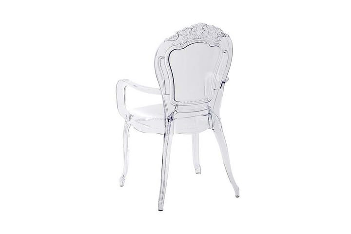 Tuoli Bagdad 2-pak - Läpinäkyvä - Ruokapöydän tuolit - Meikkituoli - Käsinojallinen tuoli