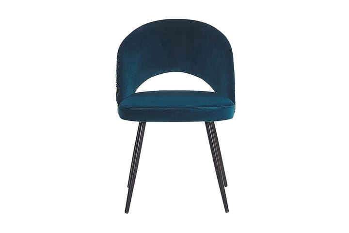 Tuoli Betsan 2-pak - Sininen/Sametti - Ruokapöydän tuolit