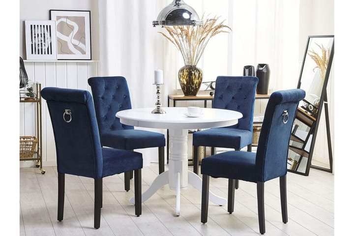 Tuoli Bhava 2-pak - Sininen/Sametti - Ruokapöydän tuolit