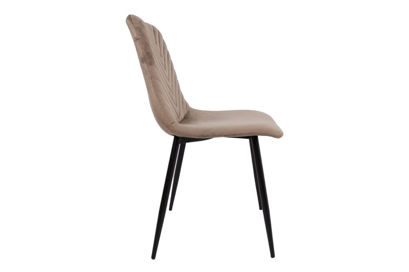 Tuoli Brie Beige Sametti - Huonekalut - Tuoli & nojatuoli - Ruokapöydän tuolit