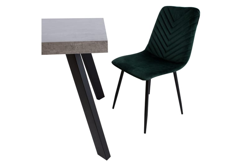 Tuoli Brie Tummanvihreä Sametti - Huonekalut - Tuoli & nojatuoli - Ruokapöydän tuolit