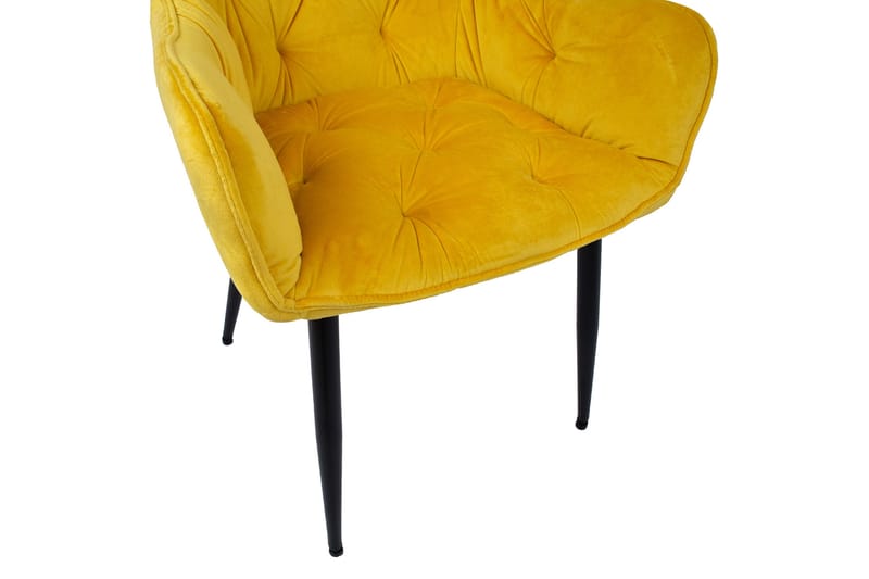 Tuoli Brita 61x57x83 cm Keltainen - Huonekalut - Tuoli & nojatuoli - Ruokapöydän tuolit