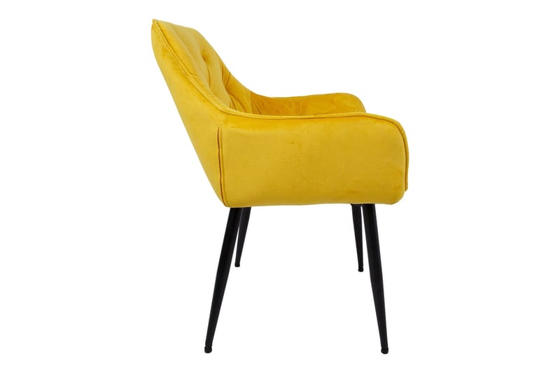 Tuoli Brita 61x57x83 cm Keltainen - Huonekalut - Tuoli & nojatuoli - Ruokapöydän tuolit