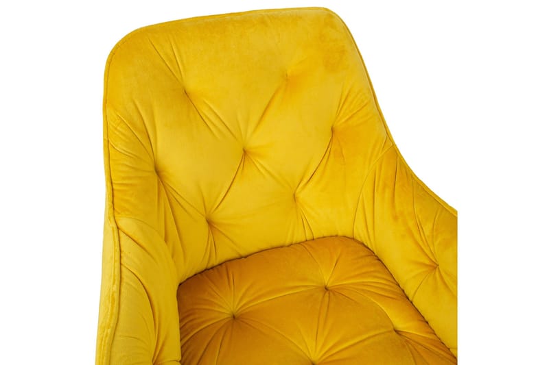 Tuoli Brita 61x57x83 cm Keltainen - Huonekalut - Tuoli & nojatuoli - Ruokapöydän tuolit