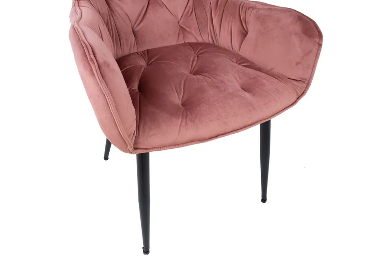 Tuoli Brita 61x57x83 cm Vaaleanpunainen - Huonekalut - Tuoli & nojatuoli - Ruokapöydän tuolit