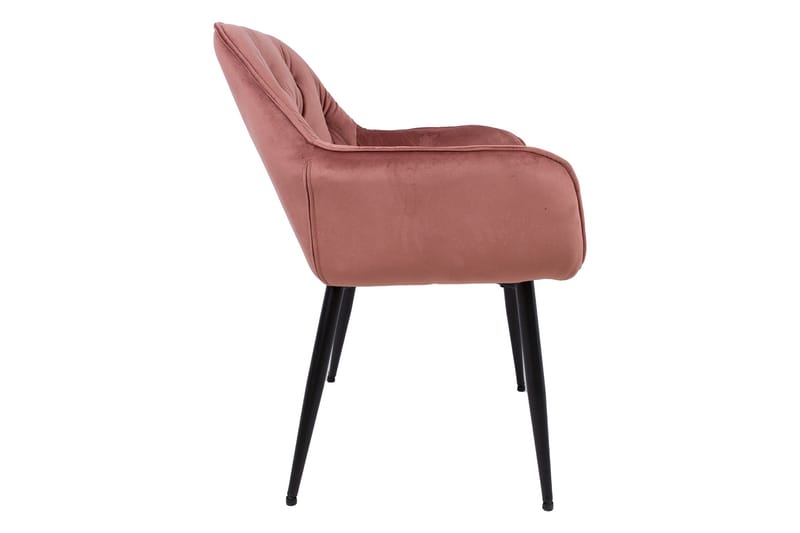 Tuoli Brita 61x57x83 cm Vaaleanpunainen - Huonekalut - Tuoli & nojatuoli - Ruokapöydän tuolit