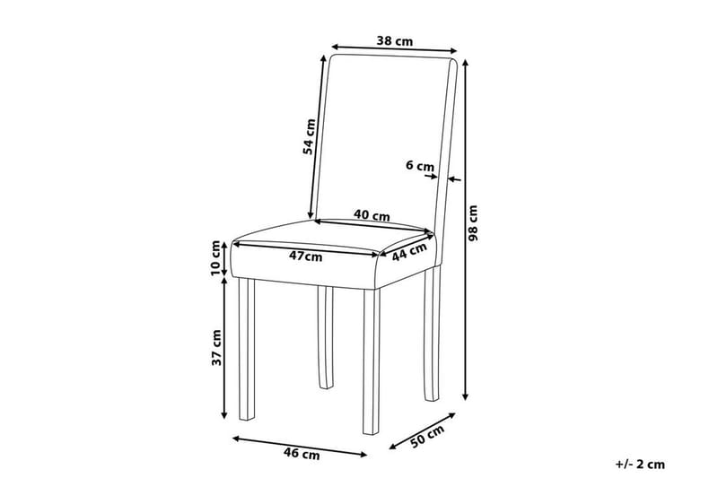 Tuoli Broadway 47 cm 2 kpl - Huonekalut - Tuoli & nojatuoli - Ruokapöydän tuolit