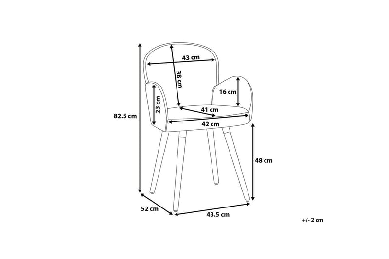 Tuoli Brookville 2:n setti - Harmaa - Huonekalut - Tuoli & nojatuoli - Ruokapöydän tuolit