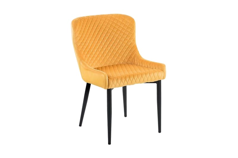 Tuoli Comito 2-pak Sametti, Keltainen