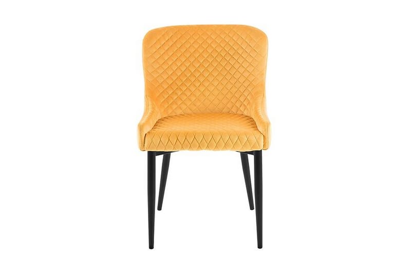 Tuoli Comito 2-pak Sametti - Keltainen - Huonekalut - Tuoli & nojatuoli - Ruokapöydän tuolit