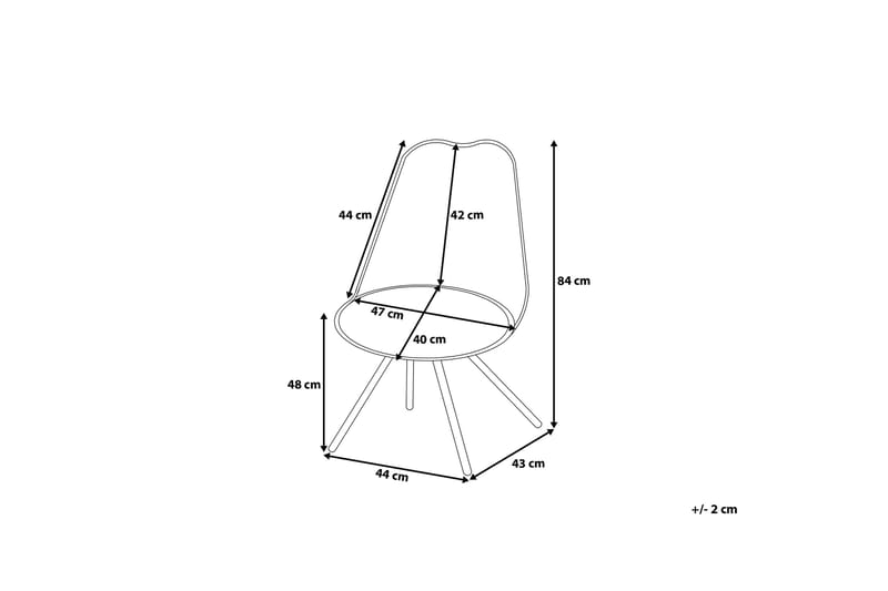 Tuoli Dakota II 2:n setti - Musta - Huonekalut - Tuoli & nojatuoli - Ruokapöydän tuolit