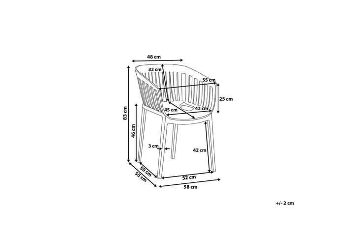 Tuoli Dallas 2 kpl - Beige - Ruokapöydän tuolit - Meikkituoli - Käsinojallinen tuoli