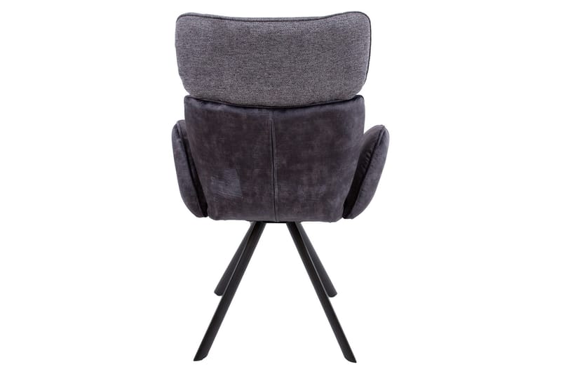 Tuoli Eddy Käsinojilla Tummanharmaa Sametti - Huonekalut - Tuoli & nojatuoli - Ruokapöydän tuolit