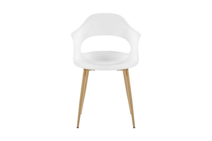 Tuoli Edrica 2-pak - Valkoinen - Ruokapöydän tuolit - Meikkituoli - Käsinojallinen tuoli