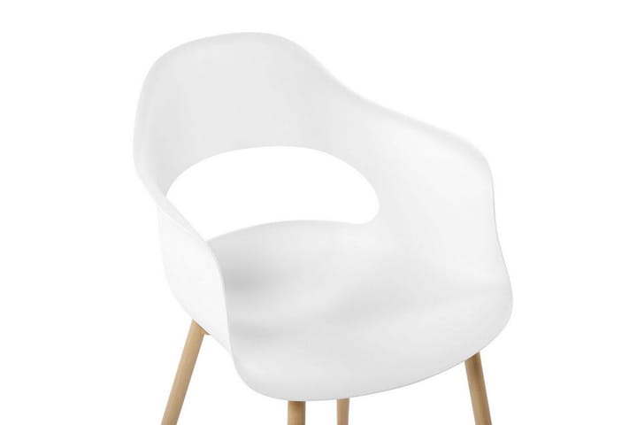 Tuoli Edrica 2-pak - Valkoinen - Ruokapöydän tuolit - Meikkituoli - Käsinojallinen tuoli