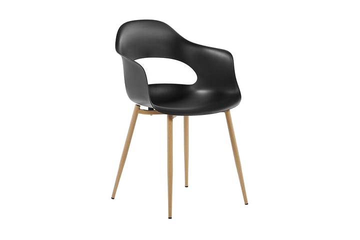 Tuoli Edrica 2-pak - Musta - Ruokapöydän tuolit - Meikkituoli - Käsinojallinen tuoli