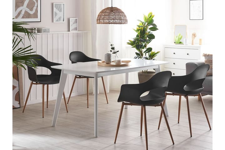 Tuoli Edrica 2-pak - Musta - Ruokapöydän tuolit - Meikkituoli - Käsinojallinen tuoli