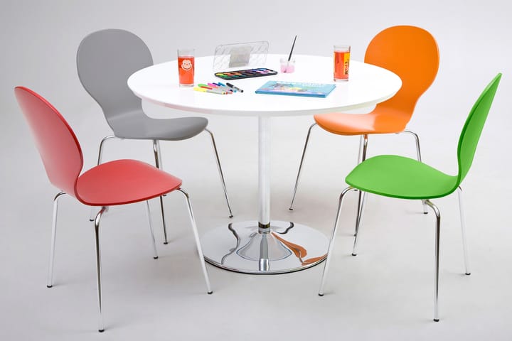 Tuoli Elisha - Lime/Kromi - Ruokapöydän tuolit