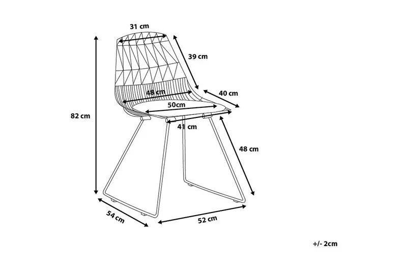 Tuoli Harlan 2:n setti - Kulta - Huonekalut - Tuoli & nojatuoli - Ruokapöydän tuolit