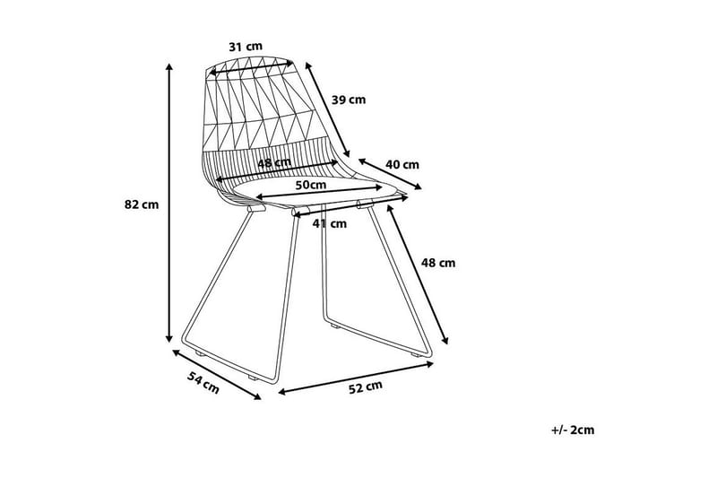 Tuoli Harlan 2:n setti - Kulta - Huonekalut - Tuoli & nojatuoli - Ruokapöydän tuolit