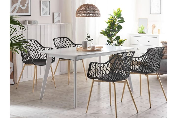 Tuoli Lawler 2-pak - Musta - Ruokapöydän tuolit - Meikkituoli - Käsinojallinen tuoli
