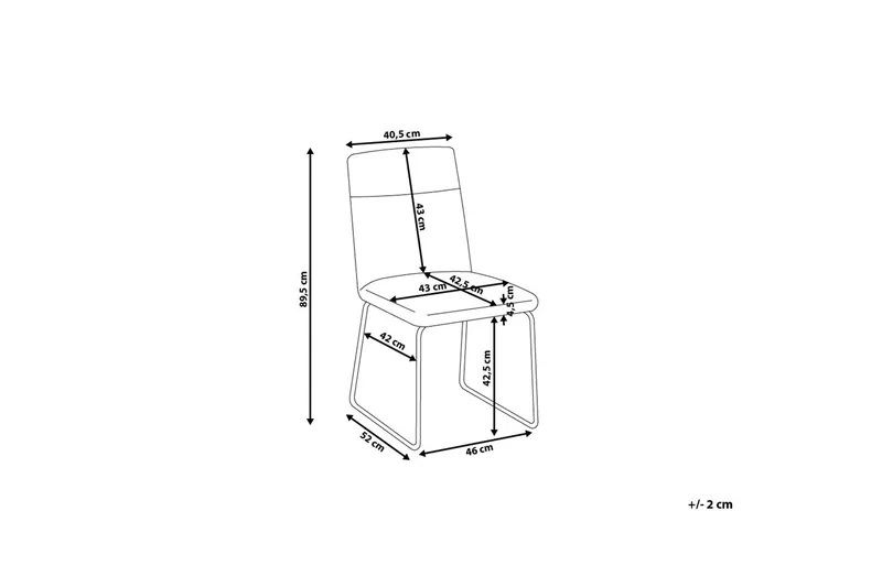 Tuoli Nevada 2:n setti - Harmaa - Huonekalut - Tuoli & nojatuoli - Ruokapöydän tuolit