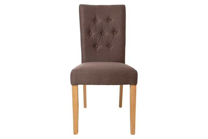 Tuoli Queen Ruskea - Ruokapöydän tuolit - Meikkituoli - Käsinojallinen tuoli