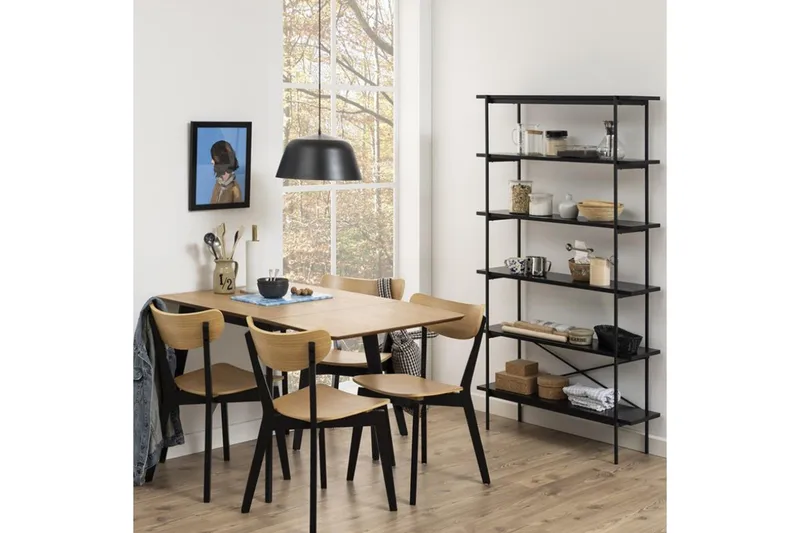 Tuoli Roxby Tammi/Musta - Huonekalut - Tuoli & nojatuoli - Ruokapöydän tuolit