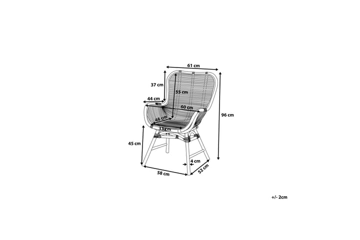 Tuoli Togo 2:n setti - Ruskea - Ruokapöydän tuolit - Meikkituoli - Käsinojallinen tuoli