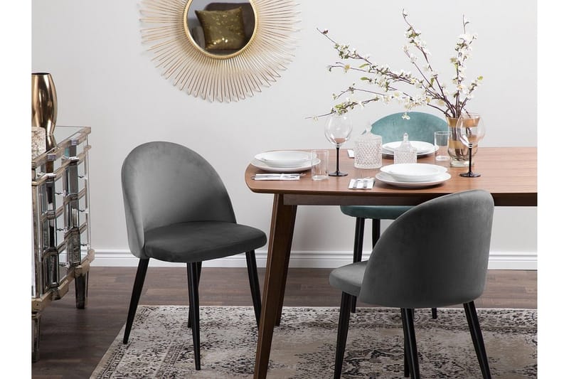 Tuoli Visalia 2:n setti - Harmaa - Huonekalut - Tuoli & nojatuoli - Ruokapöydän tuolit