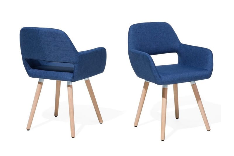 Tuoli Zikee 2-pak - Sininen - Huonekalut - Tuoli & nojatuoli - Ruokapöydän tuolit
