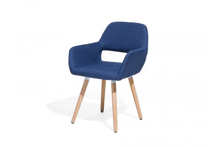 Tuoli Zikee 2-pak - Sininen - Ruokapöydän tuolit - Meikkituoli - Käsinojallinen tuoli