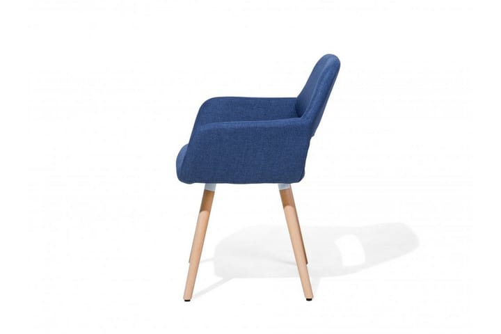 Tuoli Zikee 2-pak - Sininen - Ruokapöydän tuolit - Meikkituoli - Käsinojallinen tuoli