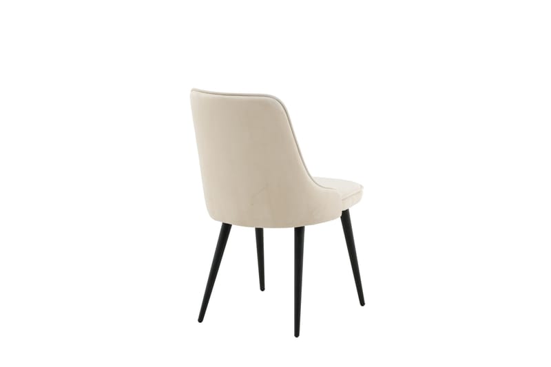 Velvet Deluxe -luksussamettituoli - Musta/Beige - Huonekalut - Tuoli & nojatuoli - Ruokapöydän tuolit