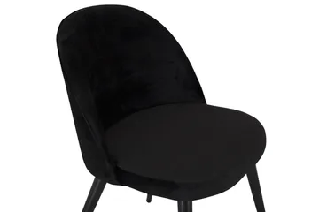 Velvet-keittiötuoli samettia - Musta - Huonekalut - Tuoli & nojatuoli - Ruokapöydän tuolit